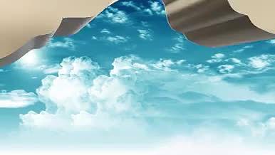 E3D大金字穿越云层大气片头展示AE模板视频的预览图